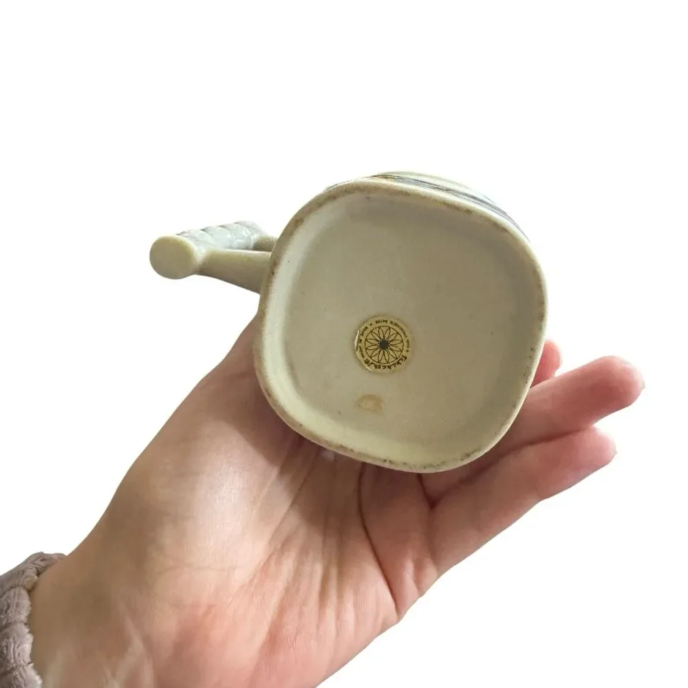 Takahashi Carousel Horse Mugs Bamboo Style Handle Set of 2 Pink‎ Purple